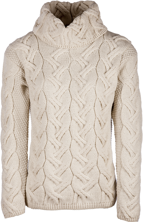 Super Soft Merino Cable Sweater - Natural