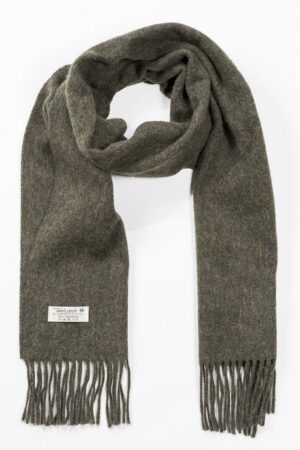 Solid Loden Medium Lambswool Scarf
