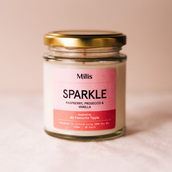 Sparkle Candle - Raspberry, Prosecco & Vanilla