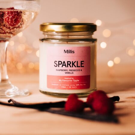 Sparkle Candle - Raspberry, Prosecco & Vanilla