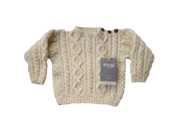 Handknitted Baby Aran Sweater