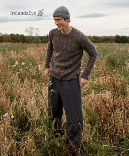 IrelandsEye Knitwear Sudbury Crew Neck Sweater Lifestyle