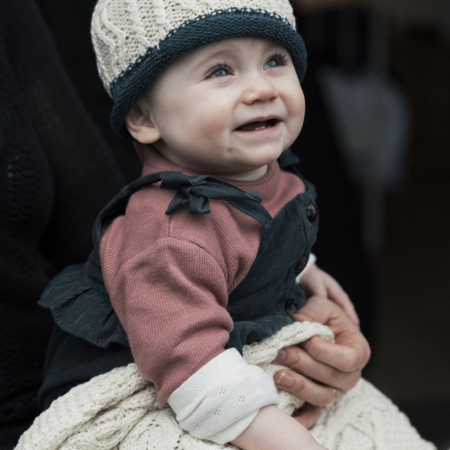 Baby's Super Soft Merino Hat - Denim