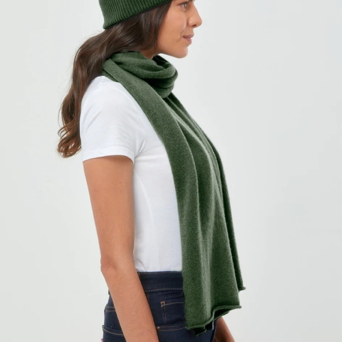 Cashmere Scarf in Olive