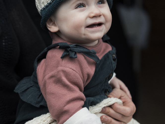 Baby's Super Soft Merino Hat - Denim