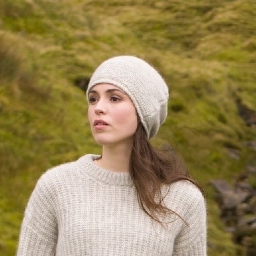 Slouchy Cloud Alpaca and Wool Beanie